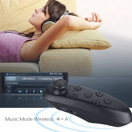 Bluetooth Remote Controller Mini Wireless Gamepad Mouse For Ios & Android Vr Box – Black
