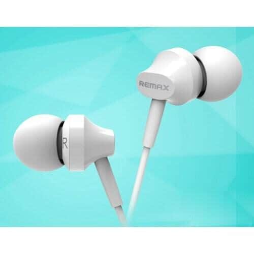 Remax Rm-501 Stereo 3.5mm I-øre Høretelefon Med Mikrofon Til Iphone – Hvid