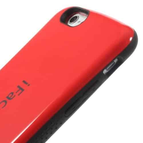 Iphone 6/6s - Superb Iface Blankt Pc Og Tpu Hybrid Cover - Rød