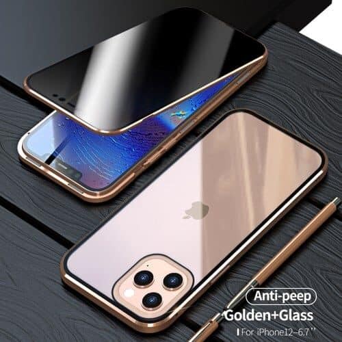 Iphone 12 Pro Max Privacy Perfect Cover Guld