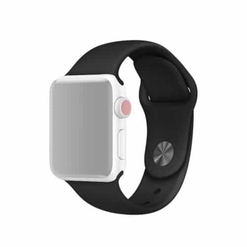 Apple Watch 41mm Silikone Urrem Sort