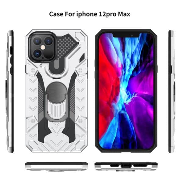 Iphone 12 Pro Max Armored Cover – Sølv