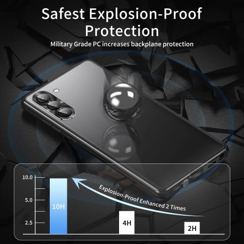 samsung galaxy s23 privacy perfect cover – sort