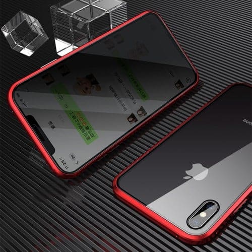 Iphone Xs Max Privacy Perfect Cover Rød