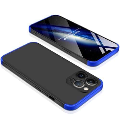 Iphone 13 Pro 360 Beskyttelsescover Sort/blå