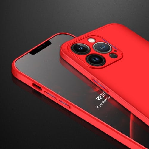Iphone 13 Pro 360 Beskyttelsescover Rød