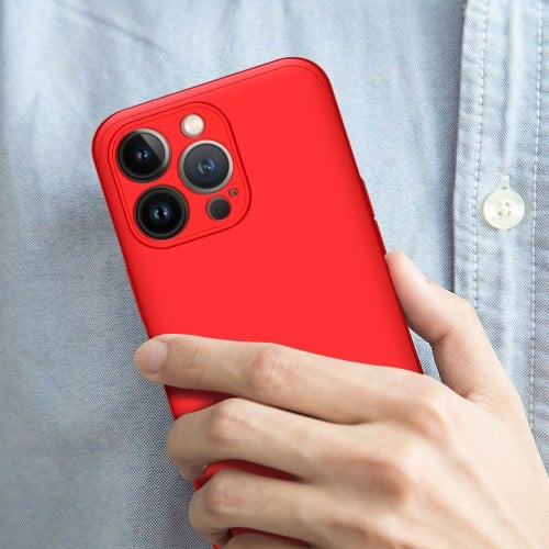 Iphone 13 Pro Max 360 Beskyttelsescover Rød