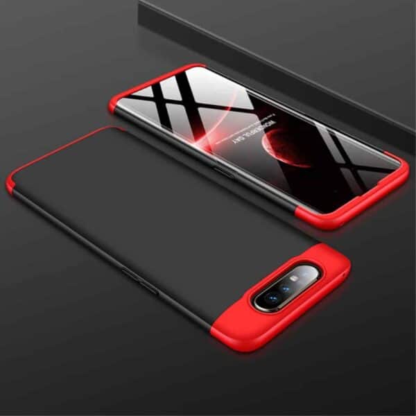 Samsung Galaxy A80 360 Beskyttelsescover Sort/rød