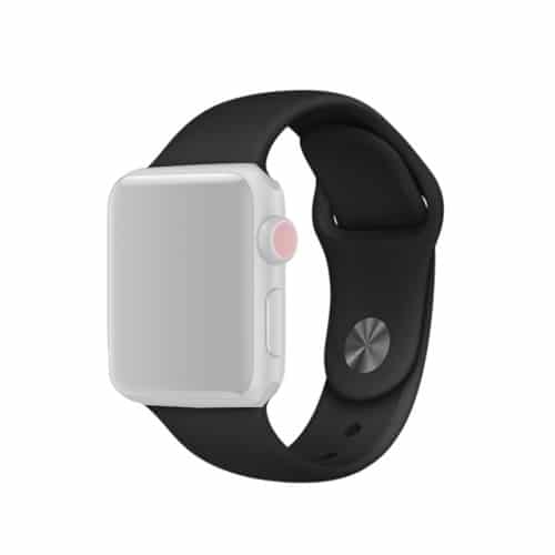 Apple Watch 42mm Silikone Urrem Sort