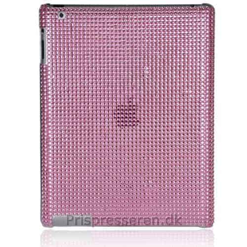 Starry Rhinestone Hard Shell Case (high Quality) Til Ipad 2 - Pink