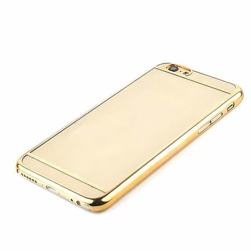 Iphone 6 Plus - Hard Cover Med 2 Separerende Striber - Guldfarve