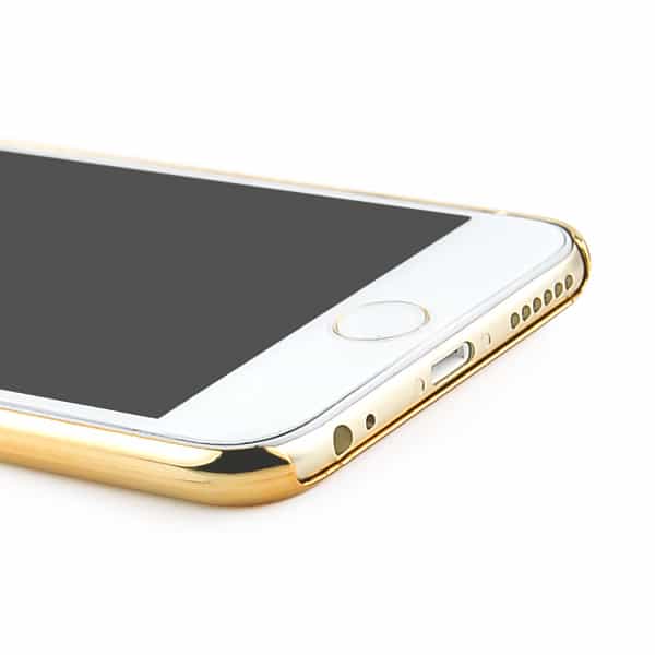 Iphone 6 Plus - Hard Cover Med 2 Separerende Striber - Guldfarve