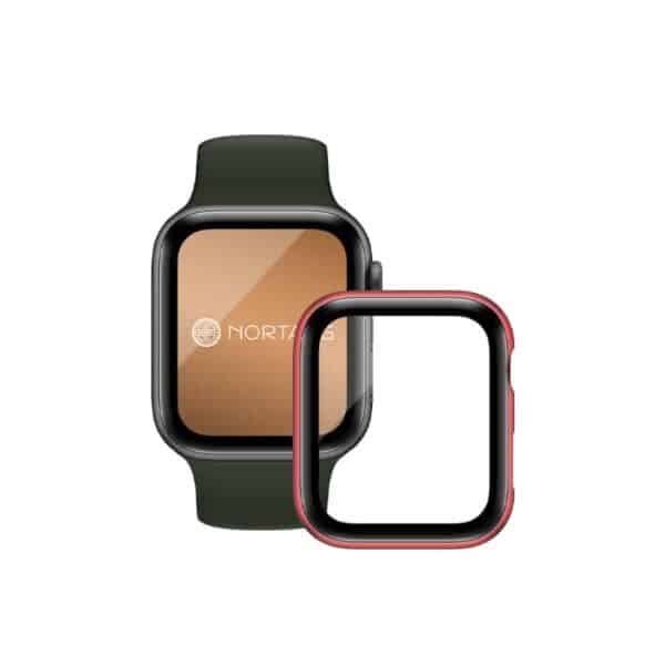 Apple Watch Full Protection Skærmbeskyttelse Rød 40mm