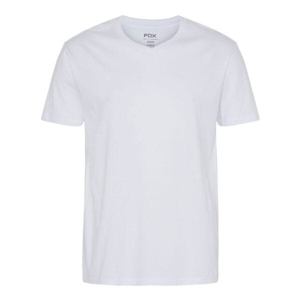 Basic T-shirt V-neck Hvid