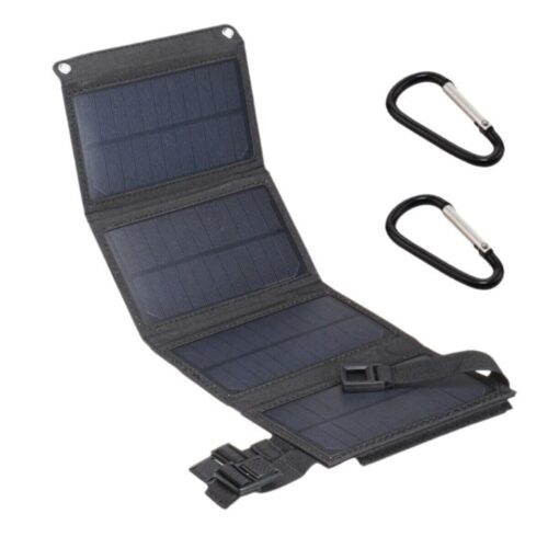 Foldbart Solpanel 20w - Sort
