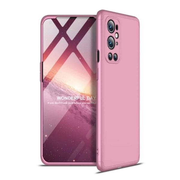 Oneplus 9 Pro 360 Beskyttelsescover Rosa