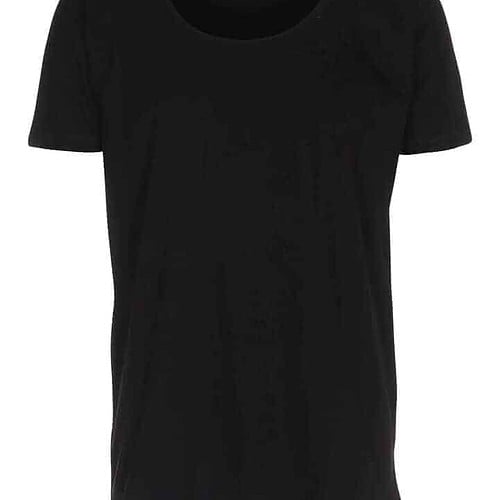 Basic T-shirt Deep Cut Lysegrå