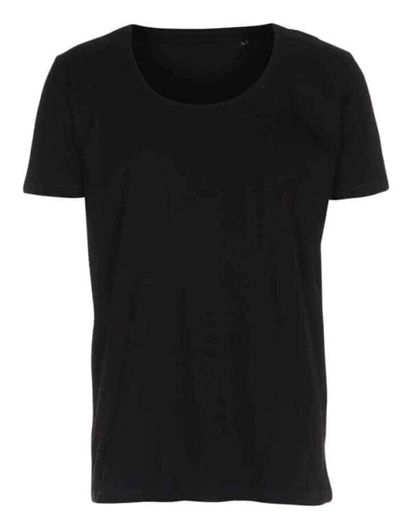 Basic T-shirt Deep Cut Lysegrå