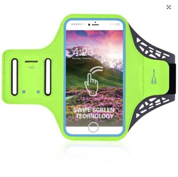 Mobilholder Løb - Neon Grøn 5,7"