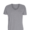 Basic T-shirt Deep Cut Lysegrå