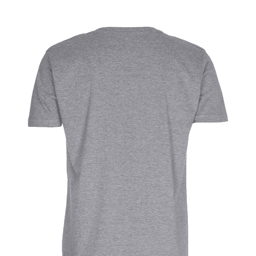 Basic T-shirt Deep Cut Lysegrå