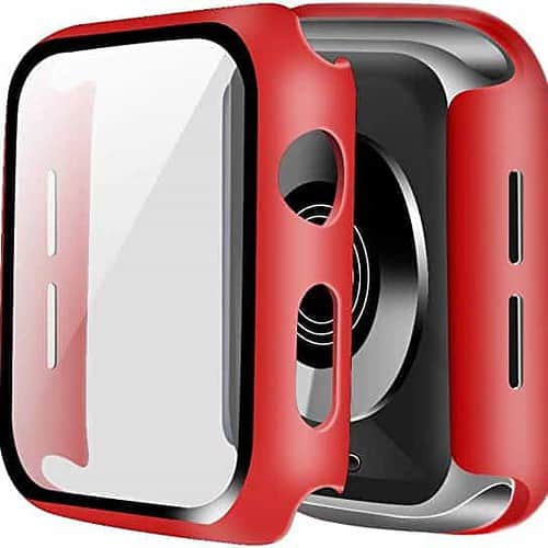 Apple Watch Skærmbeskyttelse Full Protection Rød 44mm