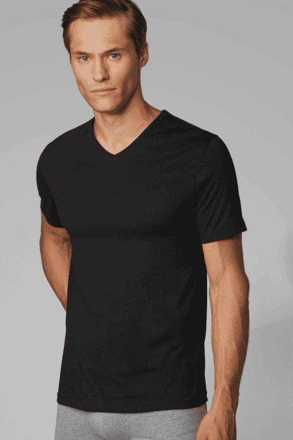 Hugo Boss 3 Pack V-neck Regular Fit Sort S