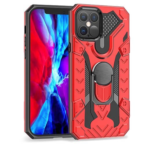 Iphone 12 Pro Max Armored Cover - Rød