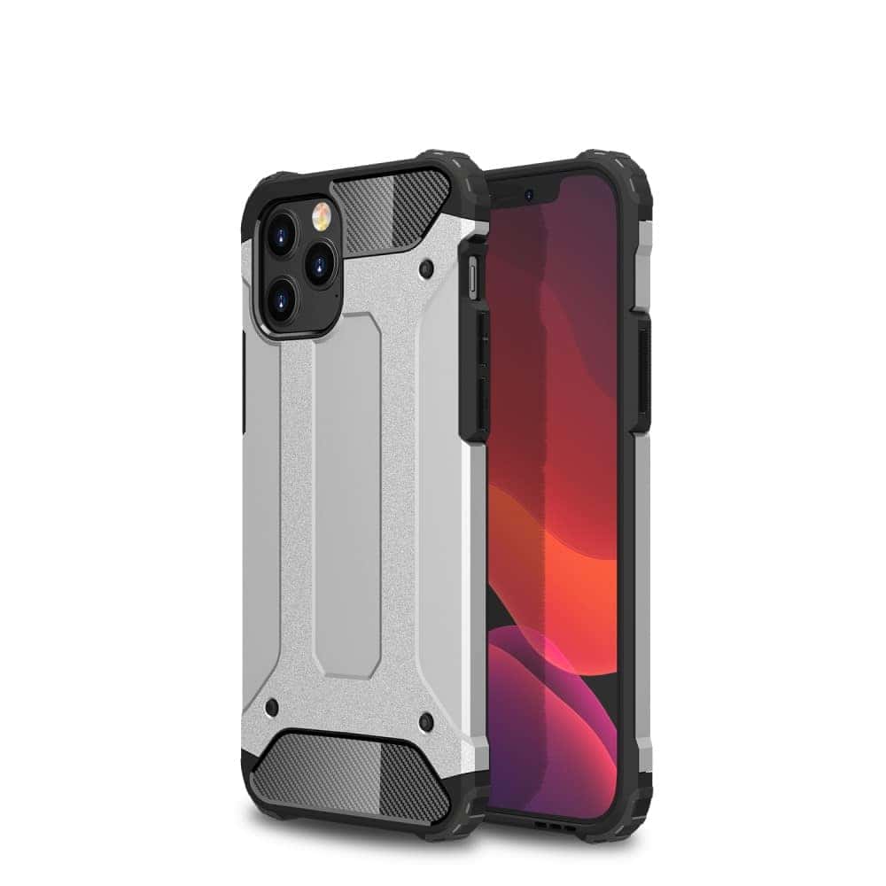 Iphone 12 Pro Max Armored Guard Cover Sølv