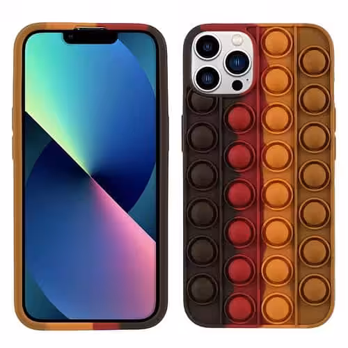 Iphone 13 Pro Max Popit Cover Mørke Brun