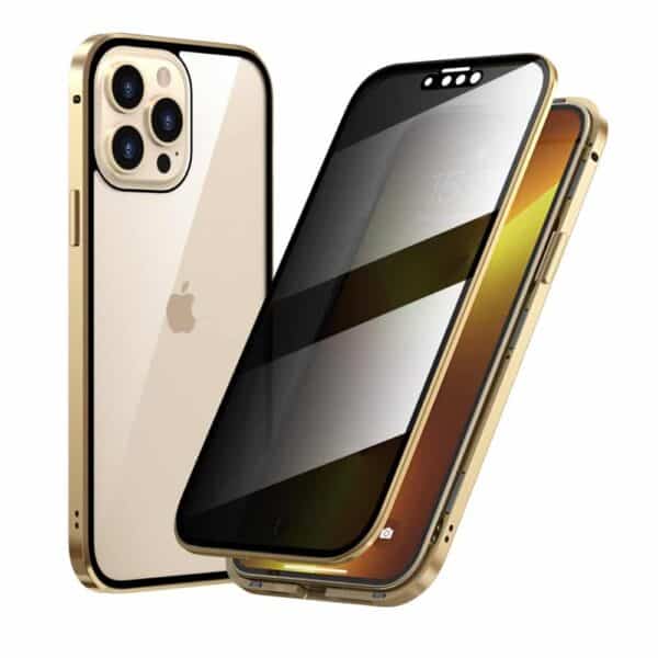 iphone pro 13 privacy perfect cover guld