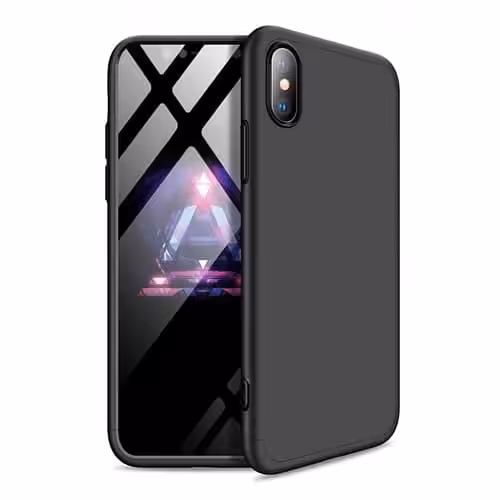 Iphone X 360 Beskyttelsescover Sort