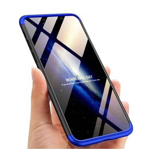 Iphone Xr 360 Beskyttelsescover Sort/blå
