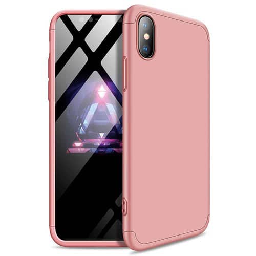 Iphone Xs Max 360 Beskyttelsescover Rosa