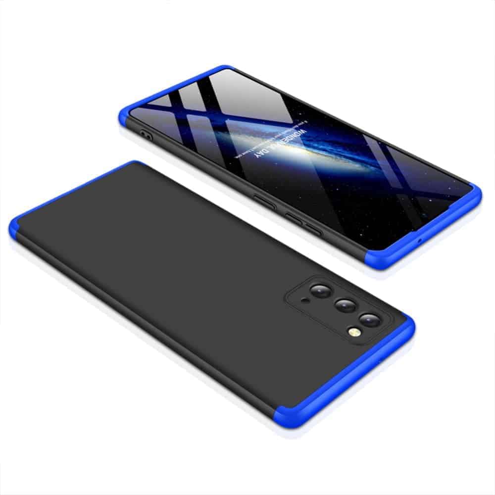 Samsung Note 20 360 Beskyttelses Cover Sort/blå