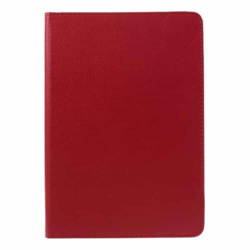 Ipad Pro 9.7 (a1673, A1674, A1675) - 360 Graders Roterbar Stand Litchi Pu Læder Cover - Rød