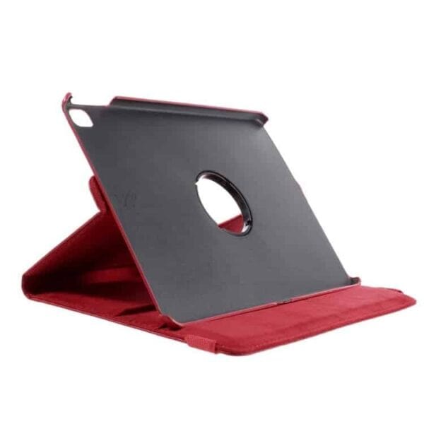 Ipad Pro 9.7 (a1673, A1674, A1675) - 360 Graders Roterbar Stand Litchi Pu Læder Cover - Rød