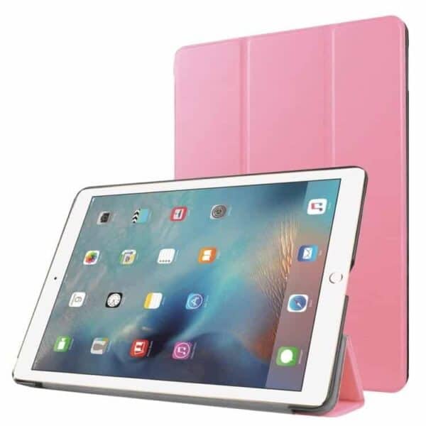 Ipad Pro 9.7 (a1673, A1674, A1675) - Tri-fold Stand Pu Læder Cover - Lyserød