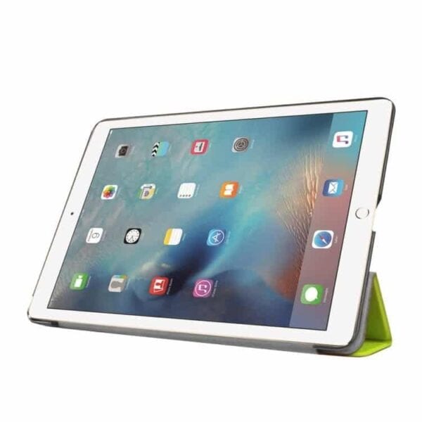 Ipad Pro 9.7 (a1673, A1674, A1675) - Tri-fold Stand Pu Læder Cover - Grøn