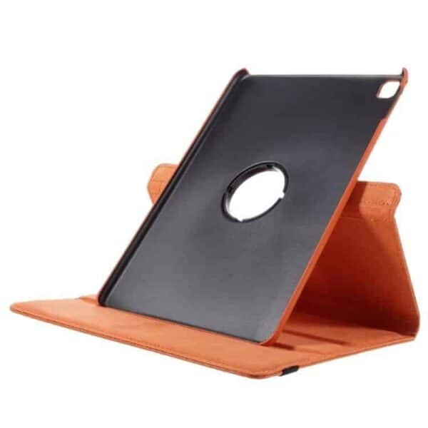 Ipad Pro 9.7 (a1673, A1674, A1675) - Litchi Tekstur Pu Læder Flip Etui Med Roterbar Stand - Orange