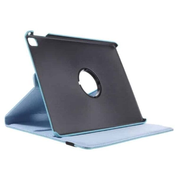 Ipad Pro 9.7 (a1673, A1674, A1675) - Litchi Tekstur Pu Læder Flip Etui Med Roterbar Stand - Lyseblå