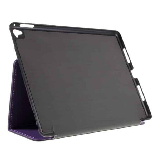 Ipad Pro 9.7 (a1673, A1674, A1675) - Cloth Skin Folio Stand Pu Læder Etui - Lilla