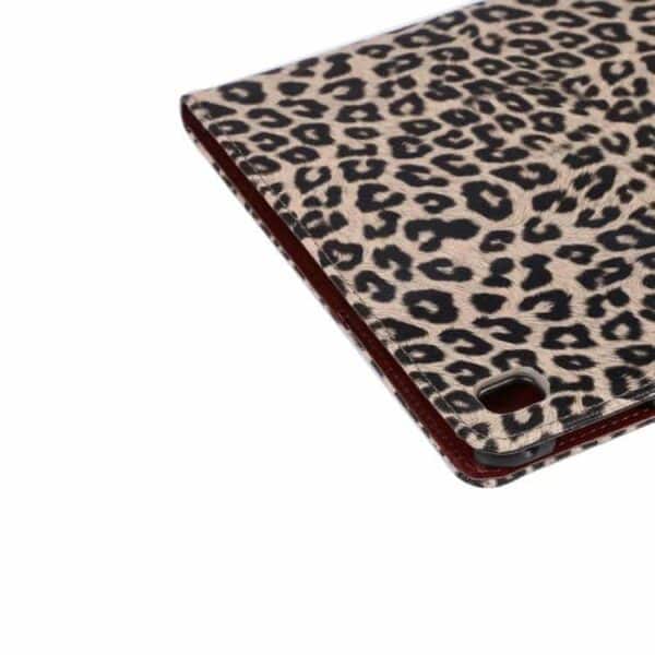 Ipad Pro 9.7 (a1673, A1674, A1675) - Leopard Skin Smart Pu Læder Etui Pung Cover - Grå