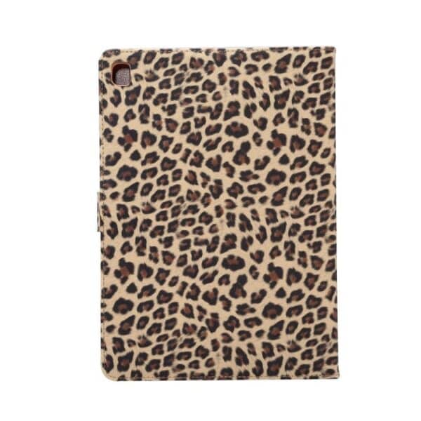 Ipad Pro 9.7 (a1673, A1674, A1675) - Leopard Skin Smart Pu Læder Etui Pung Cover - Brun