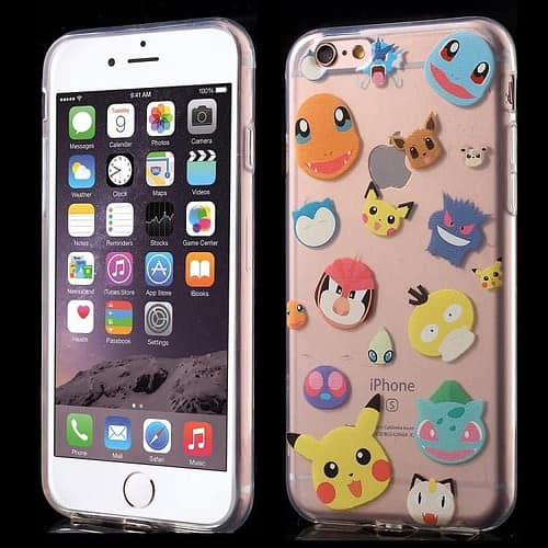 Iphone 6/6s Plus - Klart Tpu Cover - Pokemon Go Digimon
