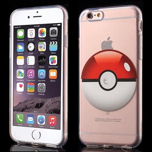 Iphone 6/6s - Klart Tpu Cover - Pokemon Pokeball