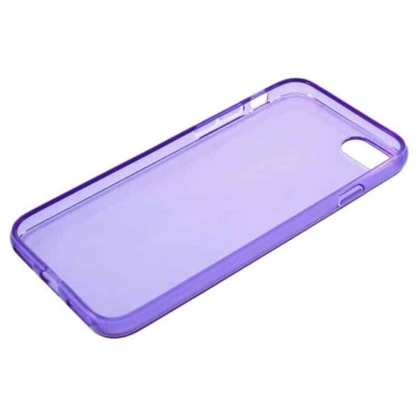 Iphone 7 - Gennemsigtig Tpu Etui - Lilla