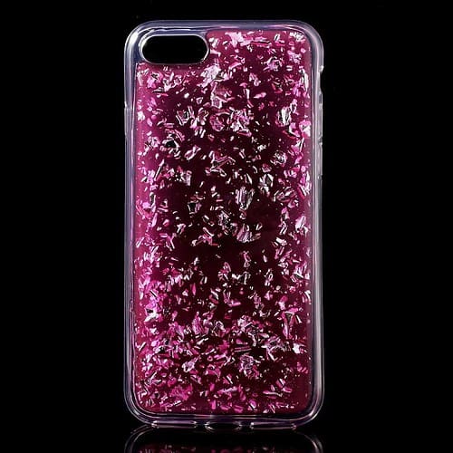 Iphone 7 - Tpu Beskyttende Glitter Etui - Rosa