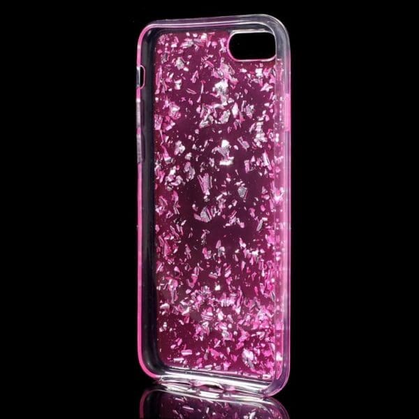 Iphone 7 - Tpu Beskyttende Glitter Etui - Rosa