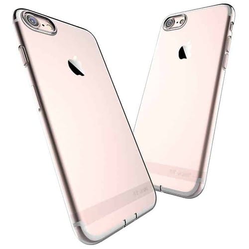 Iphone 7 - Usams Seriens Gennemsigtig Tpu Etui - Rosa Guld